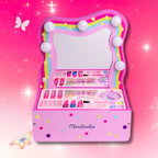 MARTINELIA MAKEUP VANITY - Toeletta con Specchio Luminoso + Set Trucco per bambini