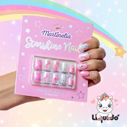 STARSHINE NAILS - Set da 10 unghie decorate a tema di Unicorno