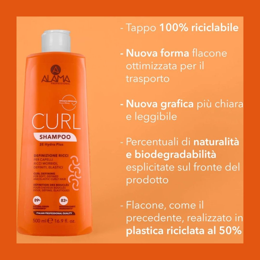 ALAMA PROFESSIONAL CURL - Shampoo definizione per capelli ricci o mossi 500ml