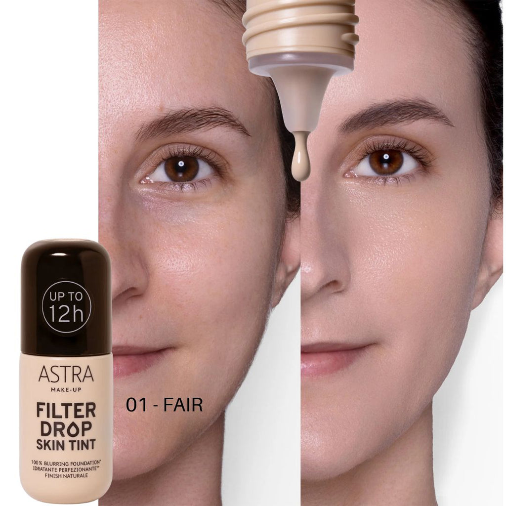 ASTRA MAKE UP | FILTERDROP SKIN TINT - Finish Naturale, 100% Blurring