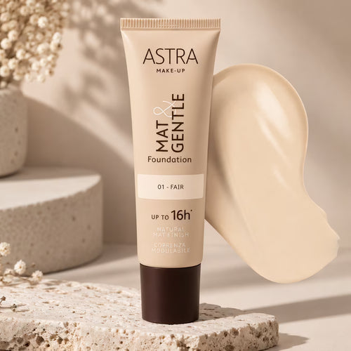 ASTRA MAT&GENTLE FOUNDATION - Fondotinta Opaco Naturale 25 ml