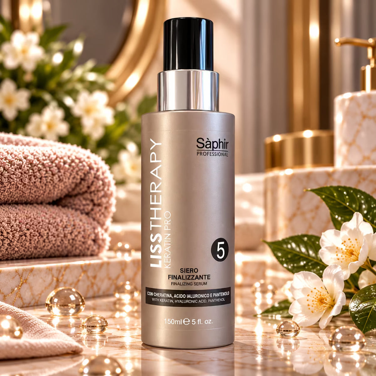 SÁPHIR PROFESSIONAL LISS THERAPHY KERATIN PRO SIERO FINALIZZANTE STEP 5 150ml