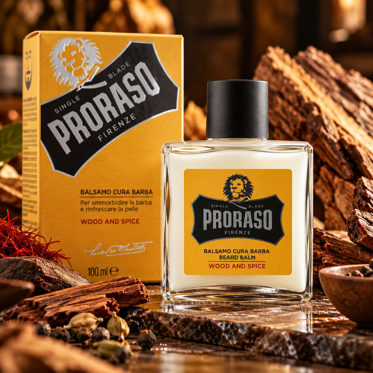 PRORASO BALSAMO CURA BARBA WOOD & SPICE 100ml