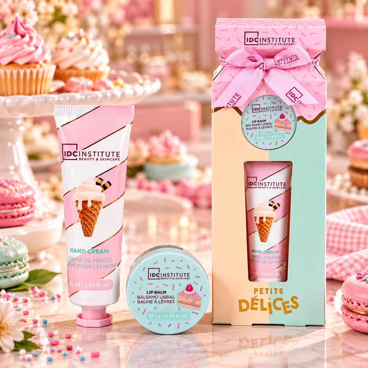 IDC INSTITUTE PETITS DELICES SET - Lip Balm 10ml + Crema Mani 30ml