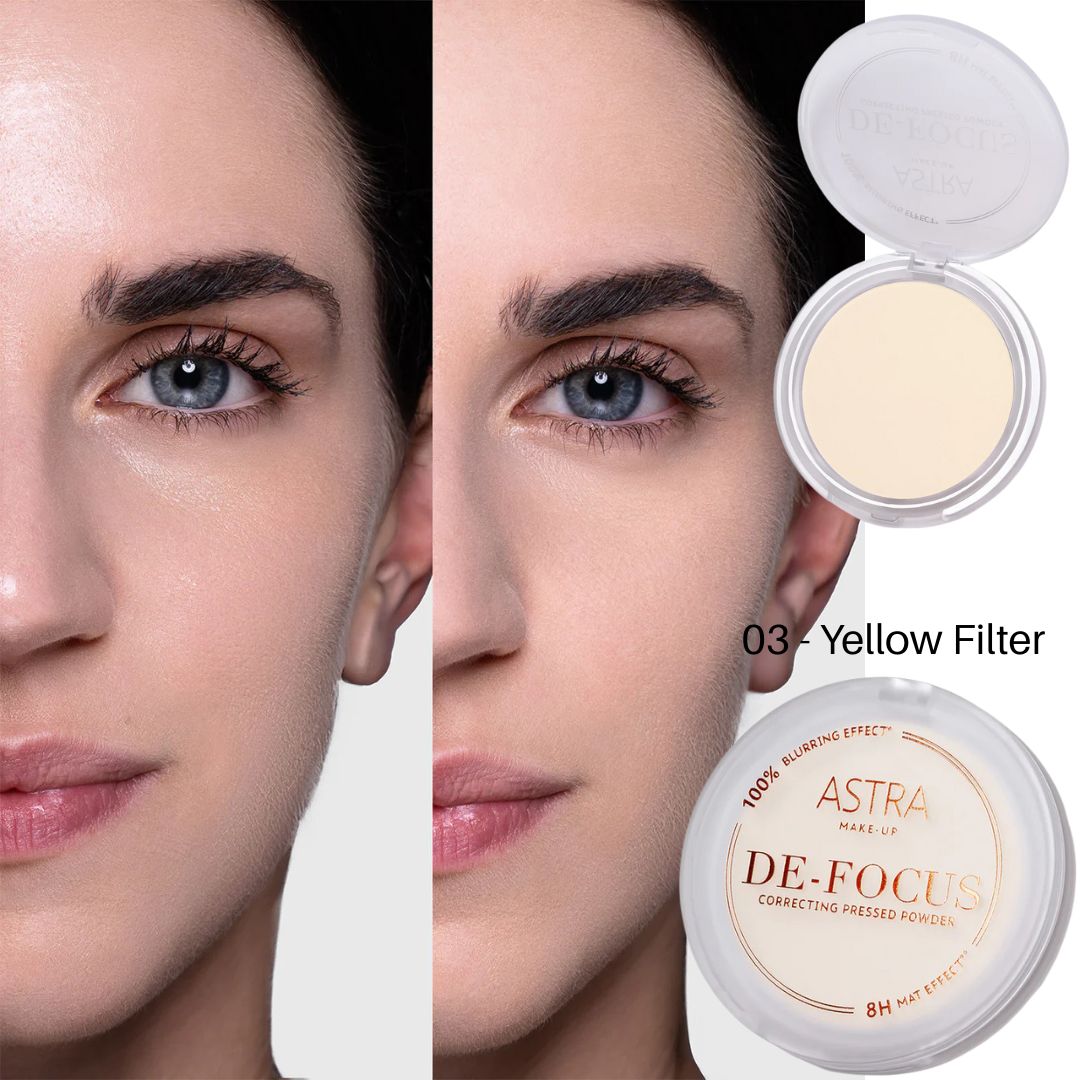 ASTRA MAKE UP DE-FOCUS - Cipria Compatta Levigante/Correttiva