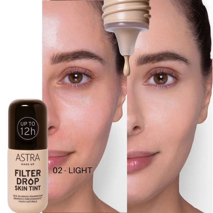 ASTRA MAKE UP | FILTERDROP SKIN TINT - Finish Naturale, 100% Blurring