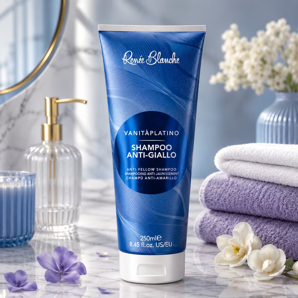 RENEE' BLANCHE SHAMPOO VANITÁ PLATINO ANTI GIALLO - Capelli Biondi e Decolorati 250ml