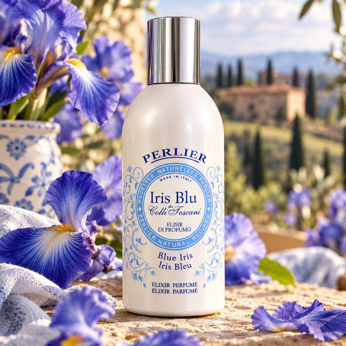 PERLIER IRIS BLU DEI COLLI TOSCANI ELIXIR PERFUME 100ml