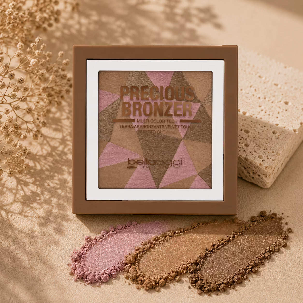 BELLAOGGI PRECIOUS BRONZER - Terra Abbronzante Velvet Touch Effetto Glowing Multicolor 9g