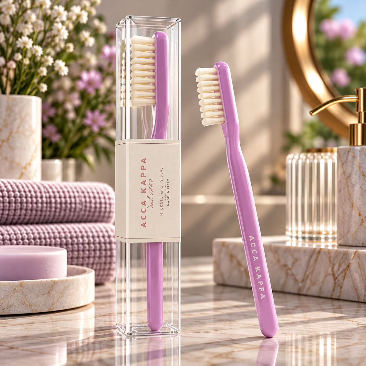 ACCA KAPPA HARD PURE BRISTLE - Spazzolino da Denti Pura Setola Dura