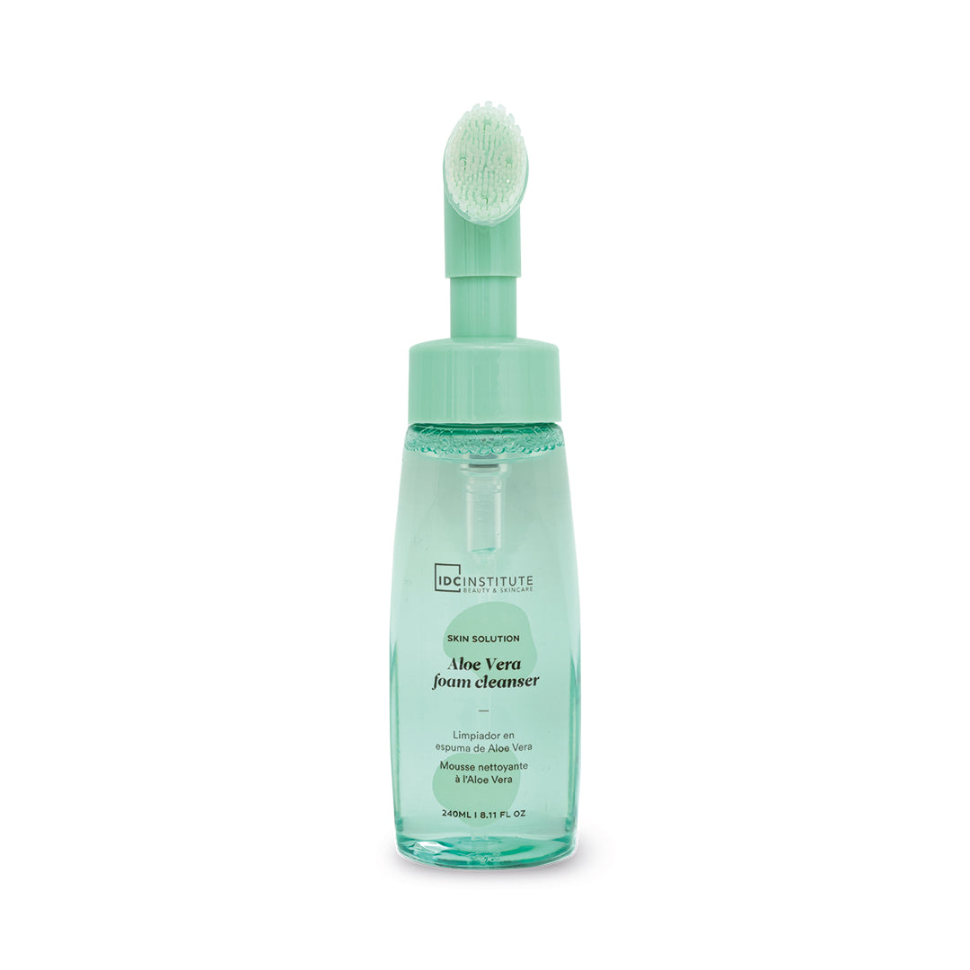 IDC - MOUSSE DETERGENTE VISO ALL'ALOE VERA - detergere delicatamente la pelle grazie alla sua texture schiumosa