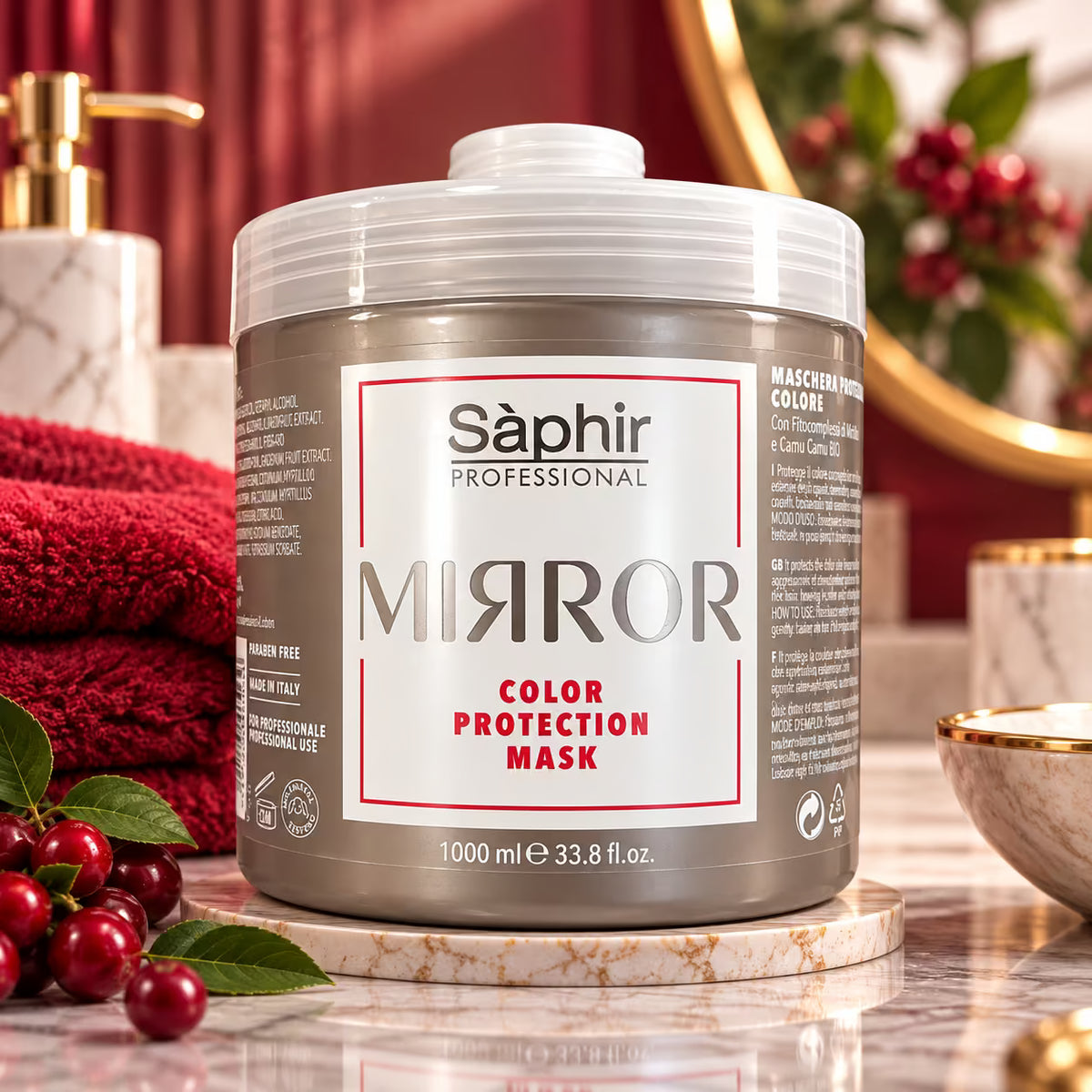 SÁPHIR PROFESSIONAL MIRROR COLOR PROTECTION MASK - Maschera Protezione Colore 250 ml e 1000 ml