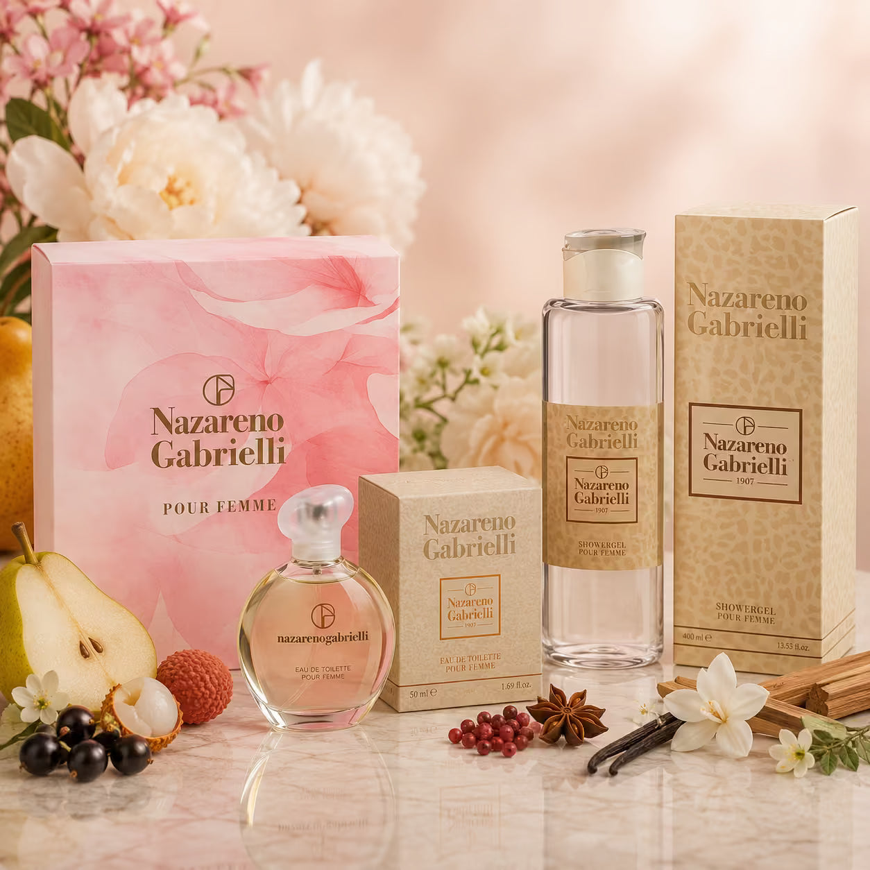 NAZARENO GABRIELLI POURFEMME Cofanetto | EDT 100ml + Shower Gel 400ml