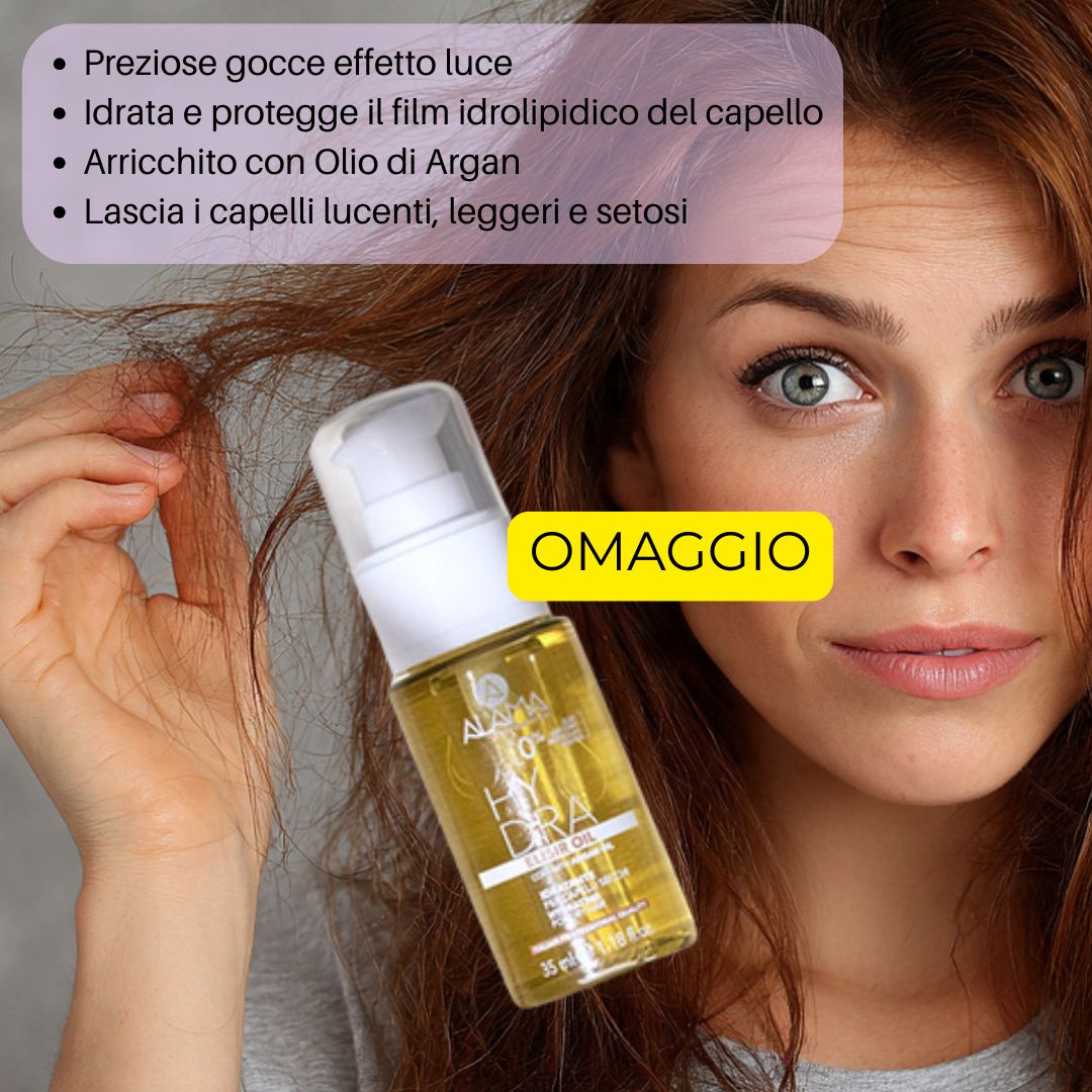 ALAMA PROFESSIONAL COLOR - Kit Mantenimento Colore per Capelli Colorati | Shampoo 500ml + Maschera 500ml + Balsamo 300ml + Siero 100ml + Omaggio