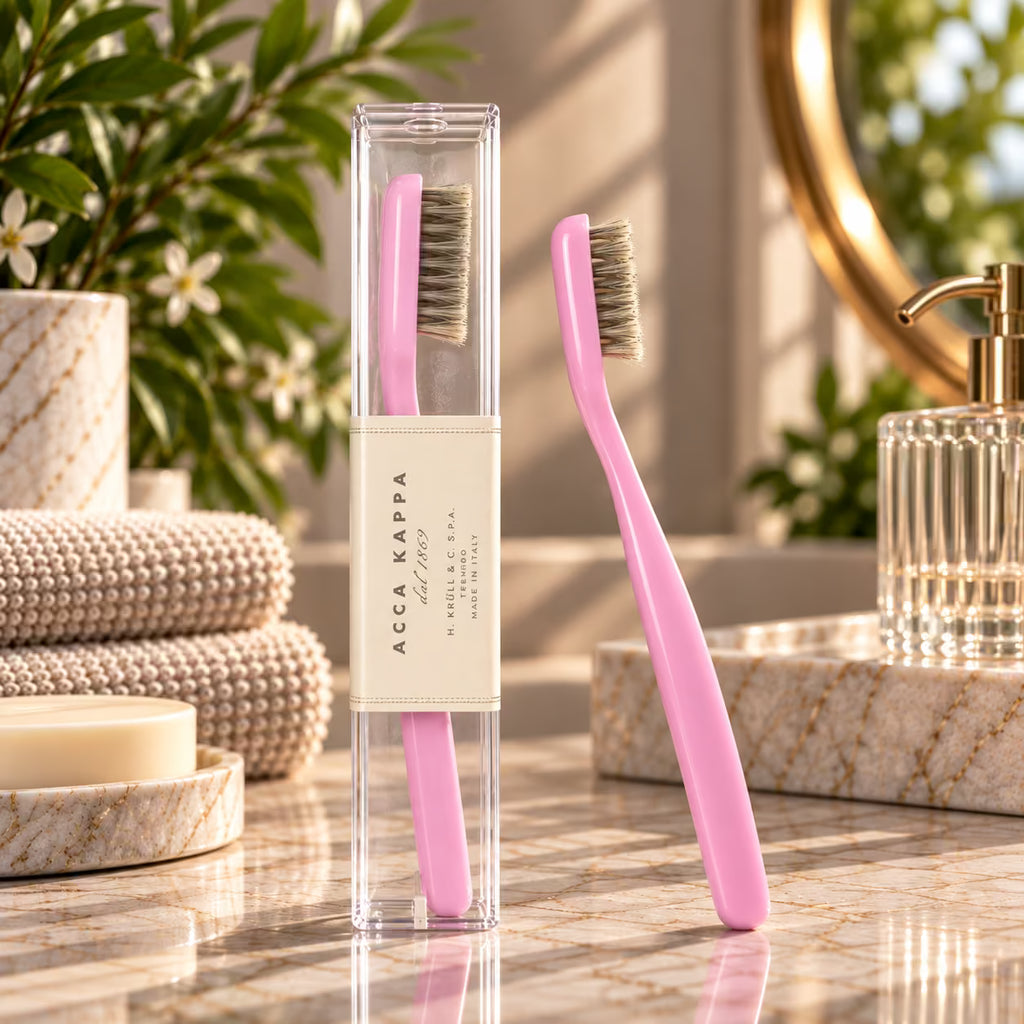 ACCA KAPPA STEEL AND PURE BRISTLE EXTRA HARD - Spazzolino da Denti Acciaio Pura Setola Extra Dura