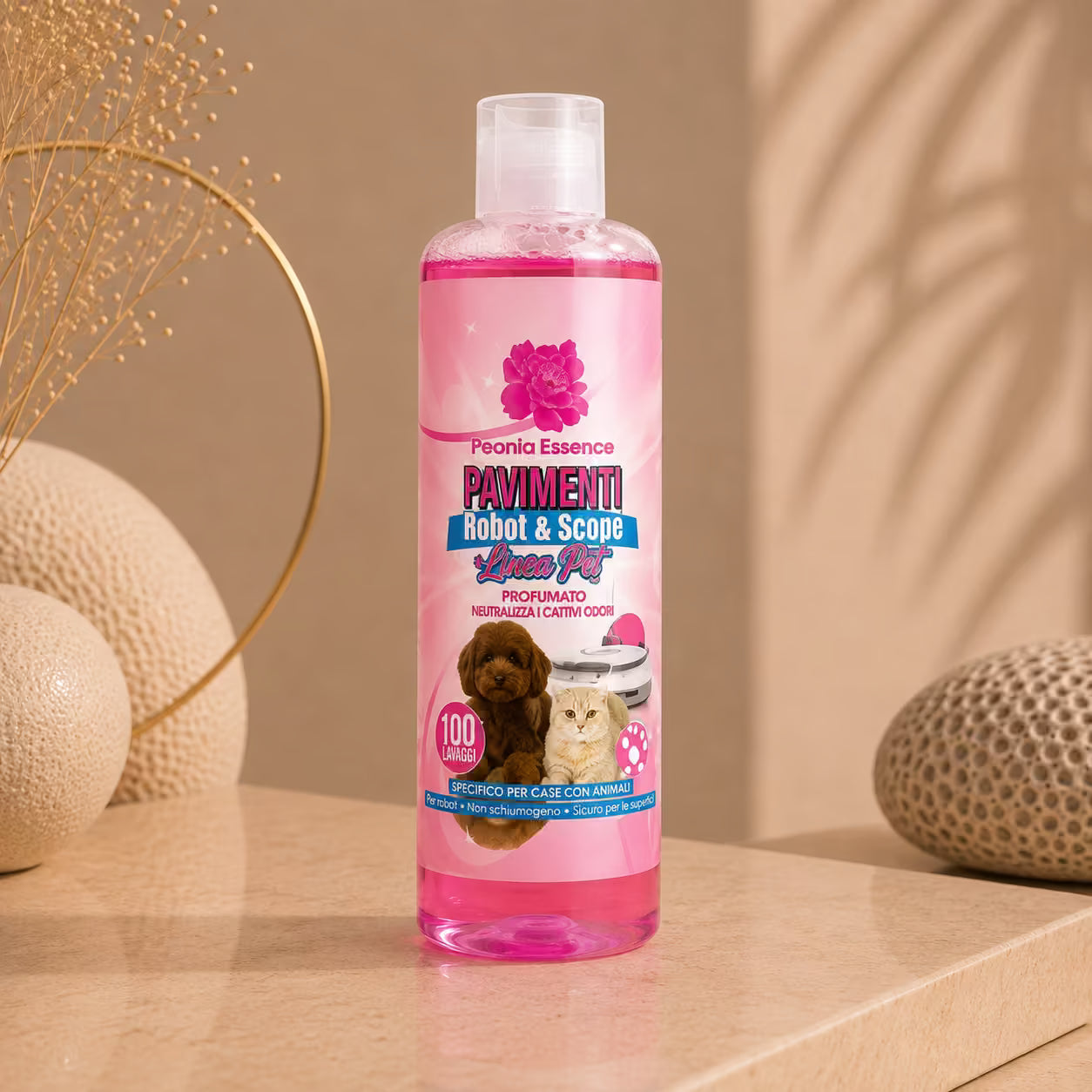 PEONIA ESSENCE PAVIMENTI ROBOT & SCOPE LINEA PET – Peonia 500ml