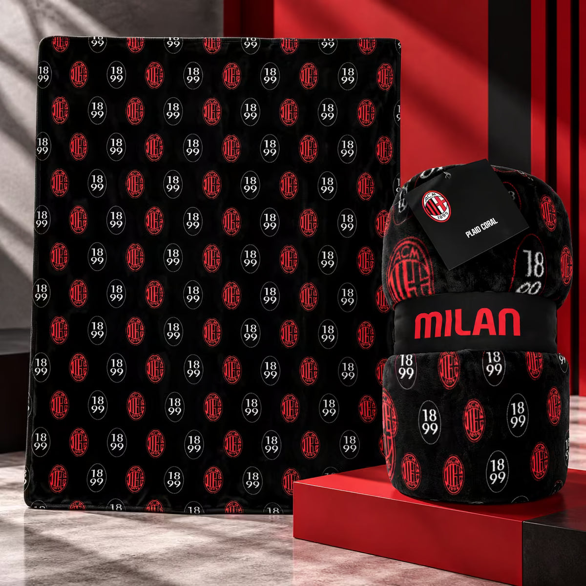 MILAN PLAID PILE UFFICIALE 150 × 210 cm