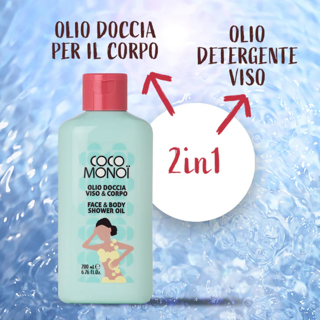 COCO MONOÏ COFANETTO BODY - 2in1 Latte Corpo 200ML + 2in1 Olio Doccia Viso&Corpo 200ML