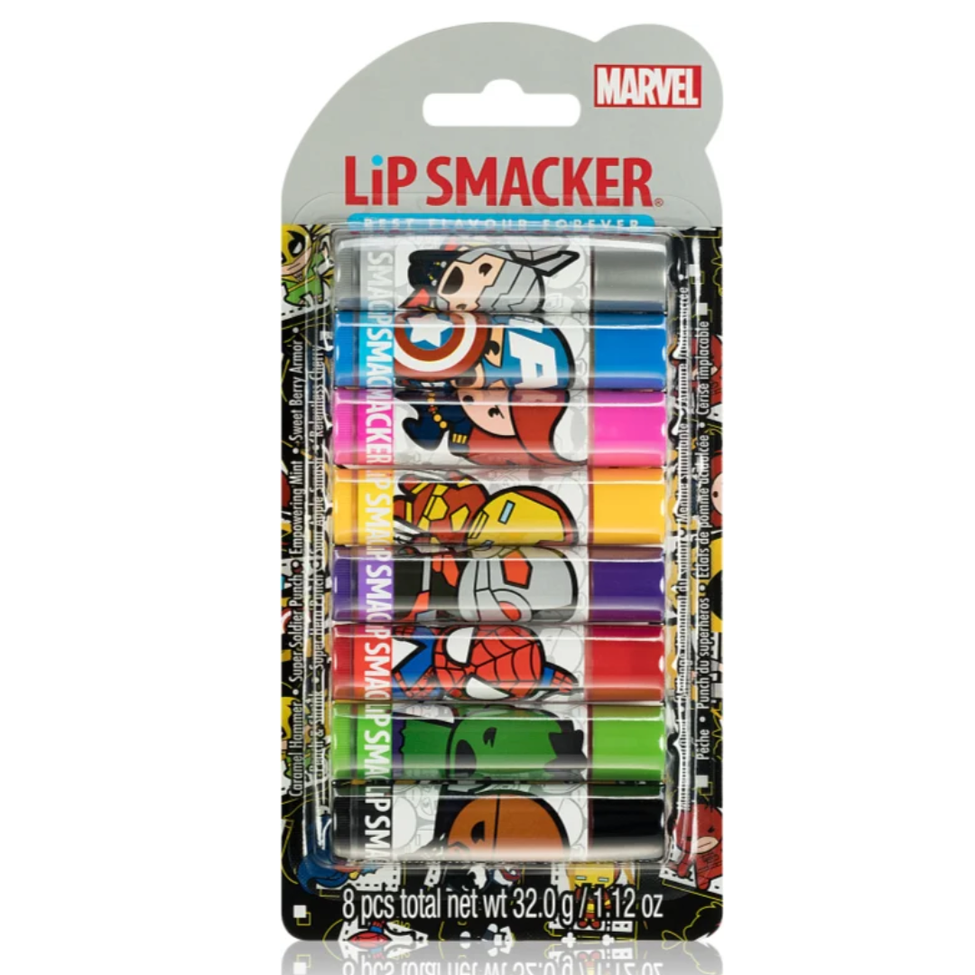 LIP SMACKER - Balsamo Labbra kit 8pezzi Marvel Avengers
