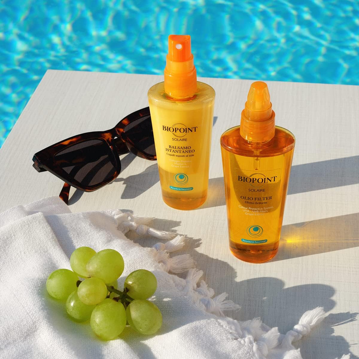 BIOPOINT BALSAMO ISTANTANEO - Un prezioso trattamento senza risciacquo contro l’azione dissecante di sole e mare. I capelli sono idratati in profondità, lucenti e leggeri