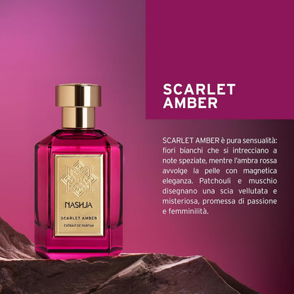 NASHJA SCARLET AMBER – Extrait de Parfum Unisex 100ml
