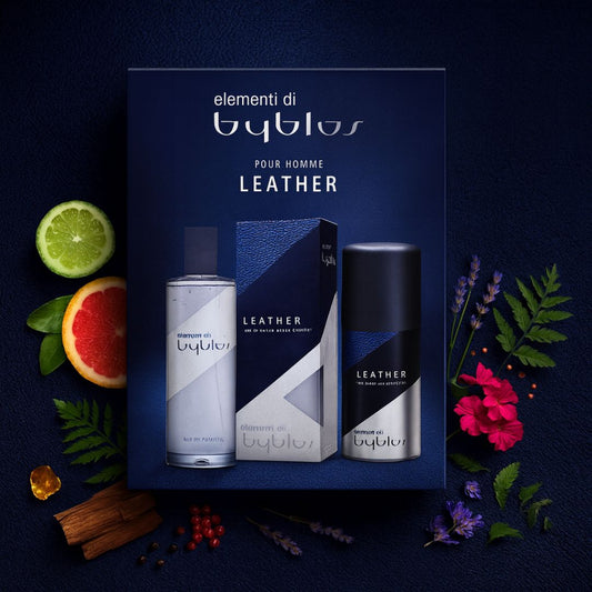 LEATHER | Elementi di Byblos - Set Uomo Eau de Toilette Uomo 120ml + Deodorante Spray 150ml