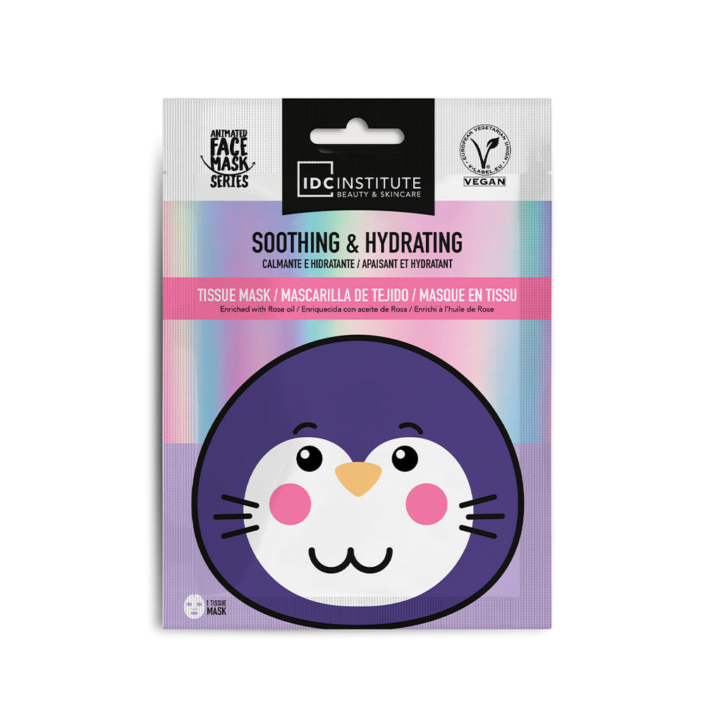 IDC - MASCHERA VISO VEGANA LENITIVA E IDRATANTE - Animated Face Mask Series