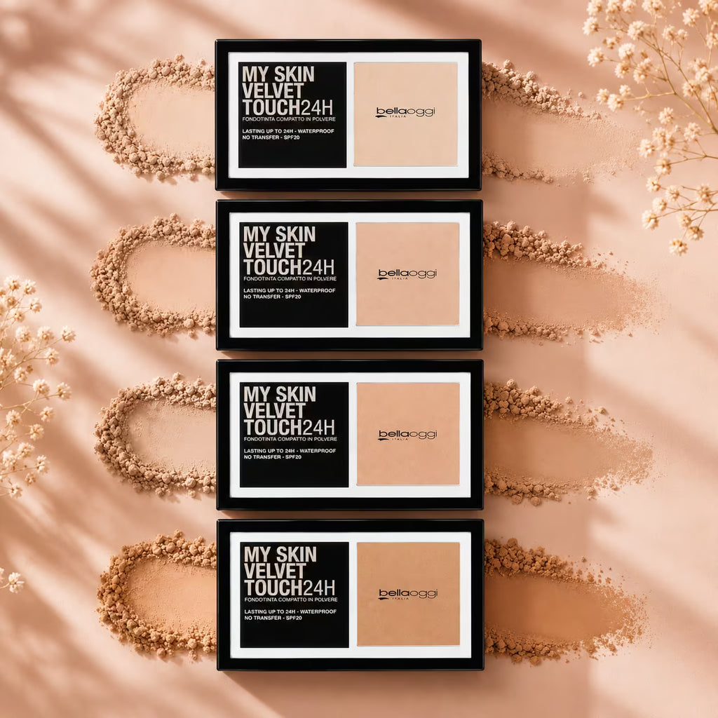 BELLAOGGI MY SKIN VELVET TOUCH 24H - Fondotinta Compatto In Polvere 9g