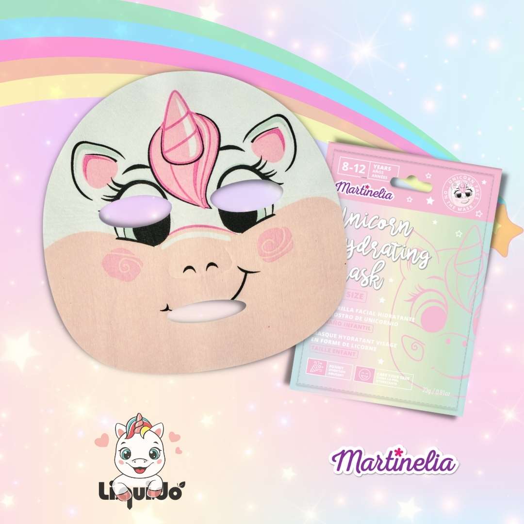 MARTINELIA - UNICORN HYDRATING MASK - Maschera viso Unicorno idratante | 8-12 anni