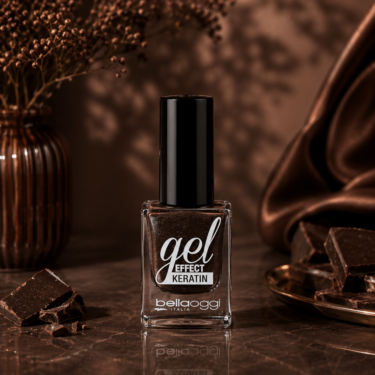 BELLAOGGI GEL EFFECT KERATIN - Smalti Unghie Effetto Gel 10 ml - Liquidò