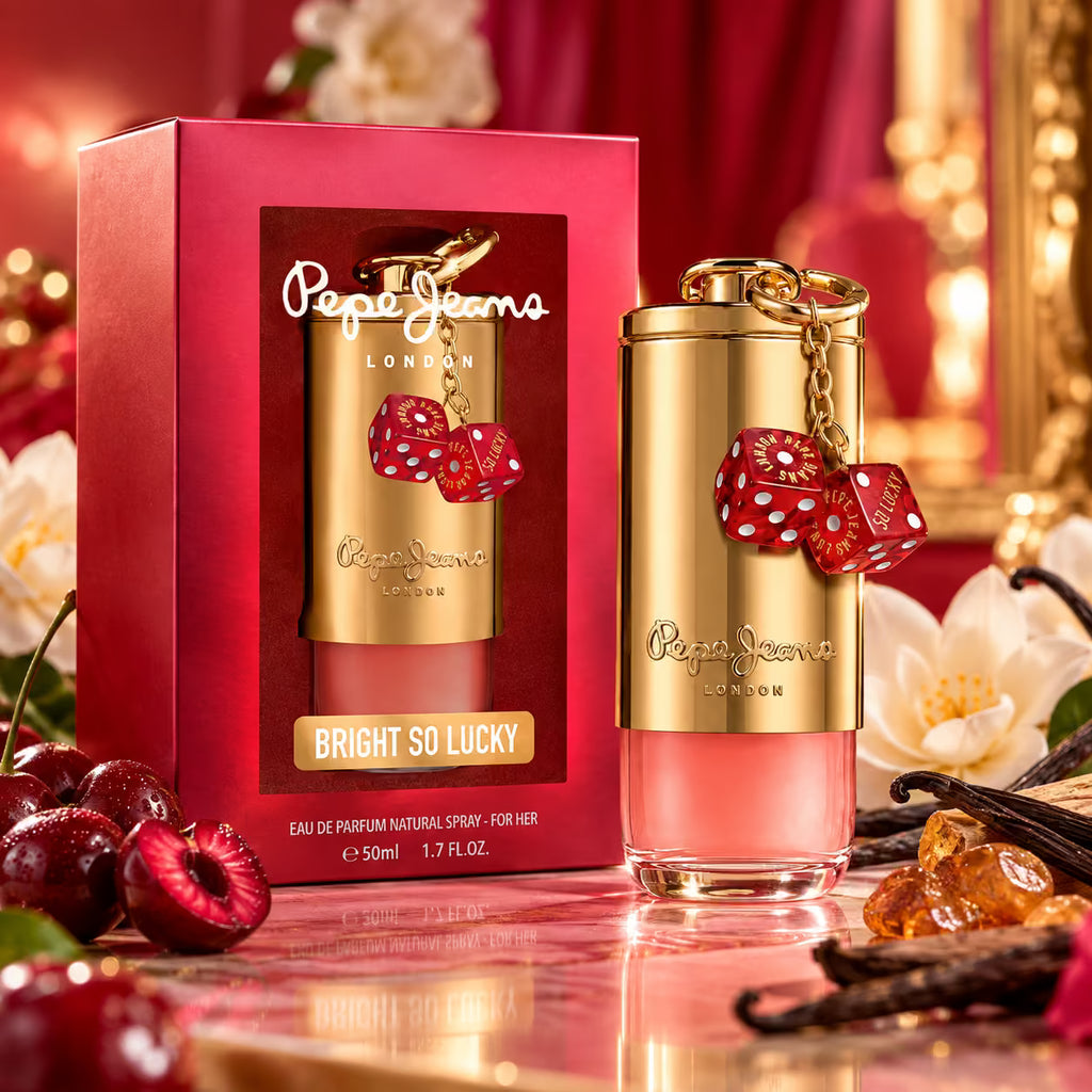 PEPE JEANS LONDON BRIGHT SO LUCKY FOR HER - Eau de Parfum Donna 50 ml + Portachiavi in Regalo