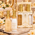 IDC INSTITUTE SCENTED BATH GOLD VANILLA & BERGAMOT SET - Shower Gel 200ml + Body Lotion 200ml