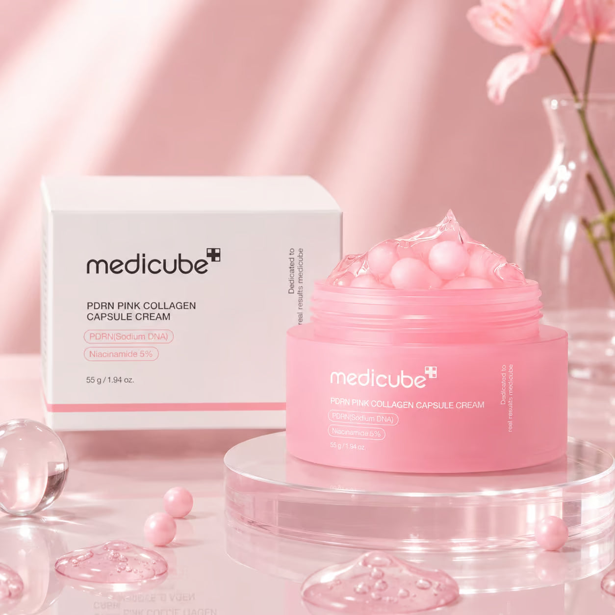 MEDICUBE PDRN PINK COLLAGEN CAPSULE CREAM - Crema Con Capsule 55g