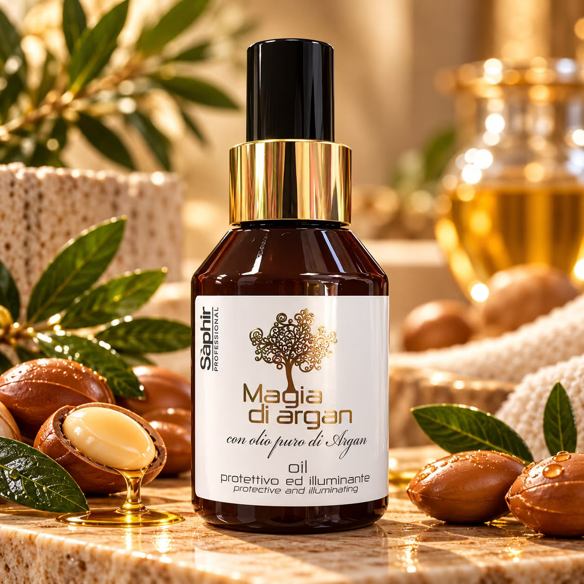 SÁPHIR PROFESSIONAL MAGIA DI ARGAN OLIO PROTETTIVO ED ILLUMINANTE 100ml