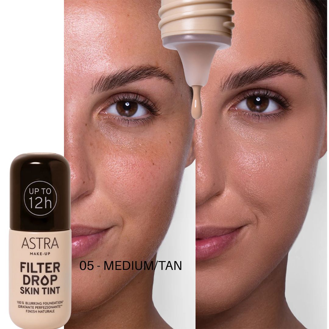 ASTRA MAKE UP | FILTERDROP SKIN TINT - Finish Naturale, 100% Blurring