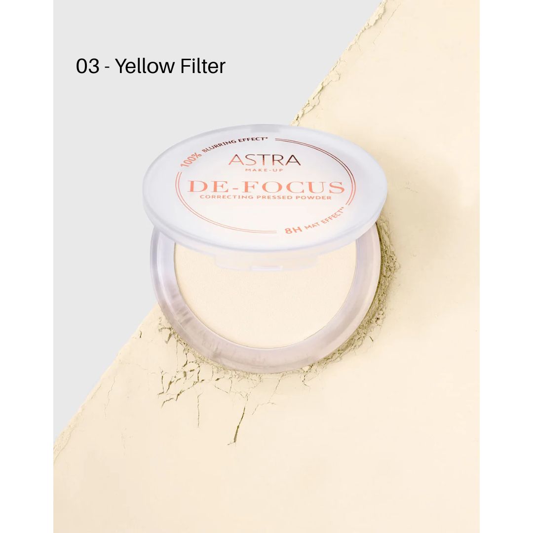 ASTRA MAKE UP DE-FOCUS - Cipria Compatta Levigante/Correttiva