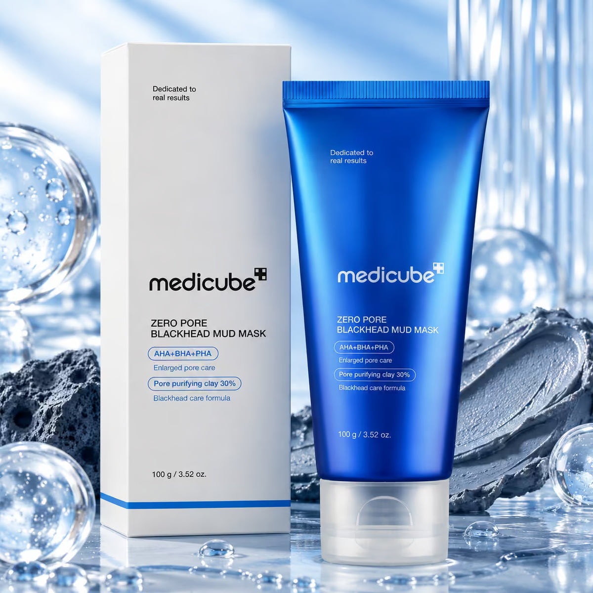 MEDICUBE ZERO PORE BLACKHEAD MUD MASK - Maschera Zero Punti Neri All'Argilla 100g