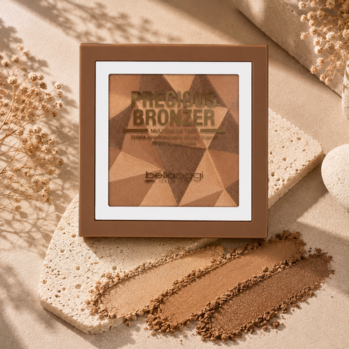 BELLAOGGI PRECIOUS BRONZER - Terra Abbronzante Velvet Touch Effetto Glowing Multicolor 9g