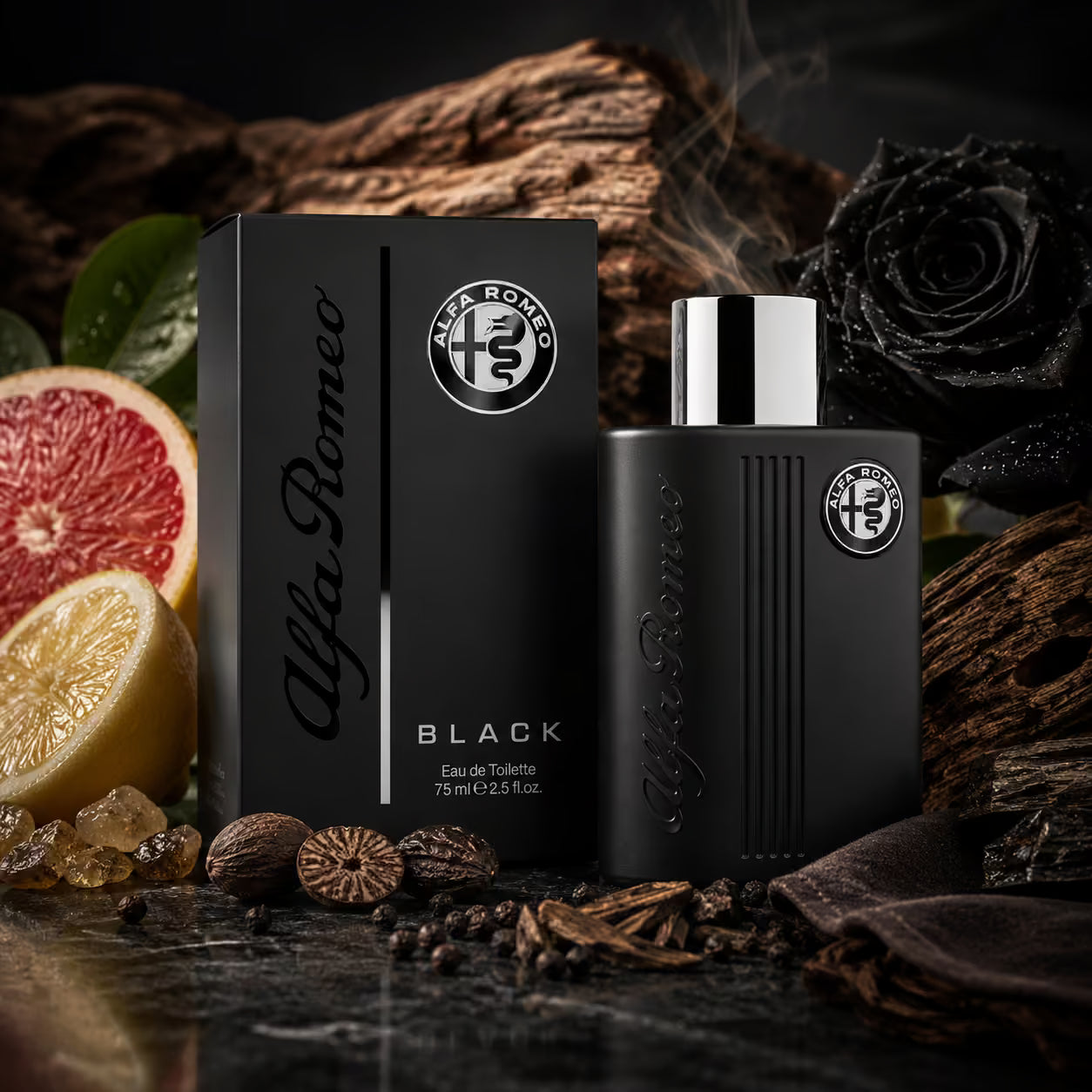 ALFA ROMEO BLACK EAU DE TOILETTE UOMO 75ml