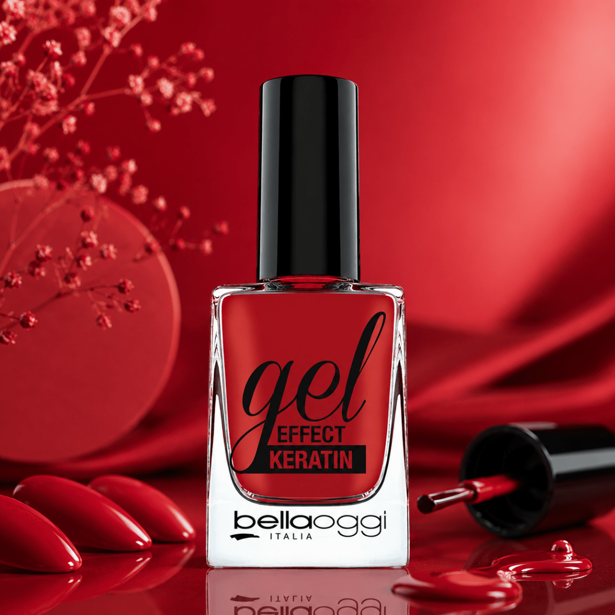 BELLAOGGI GEL EFFECT KERATIN - Smalti Unghie Effetto Gel 10 ml - Liquidò