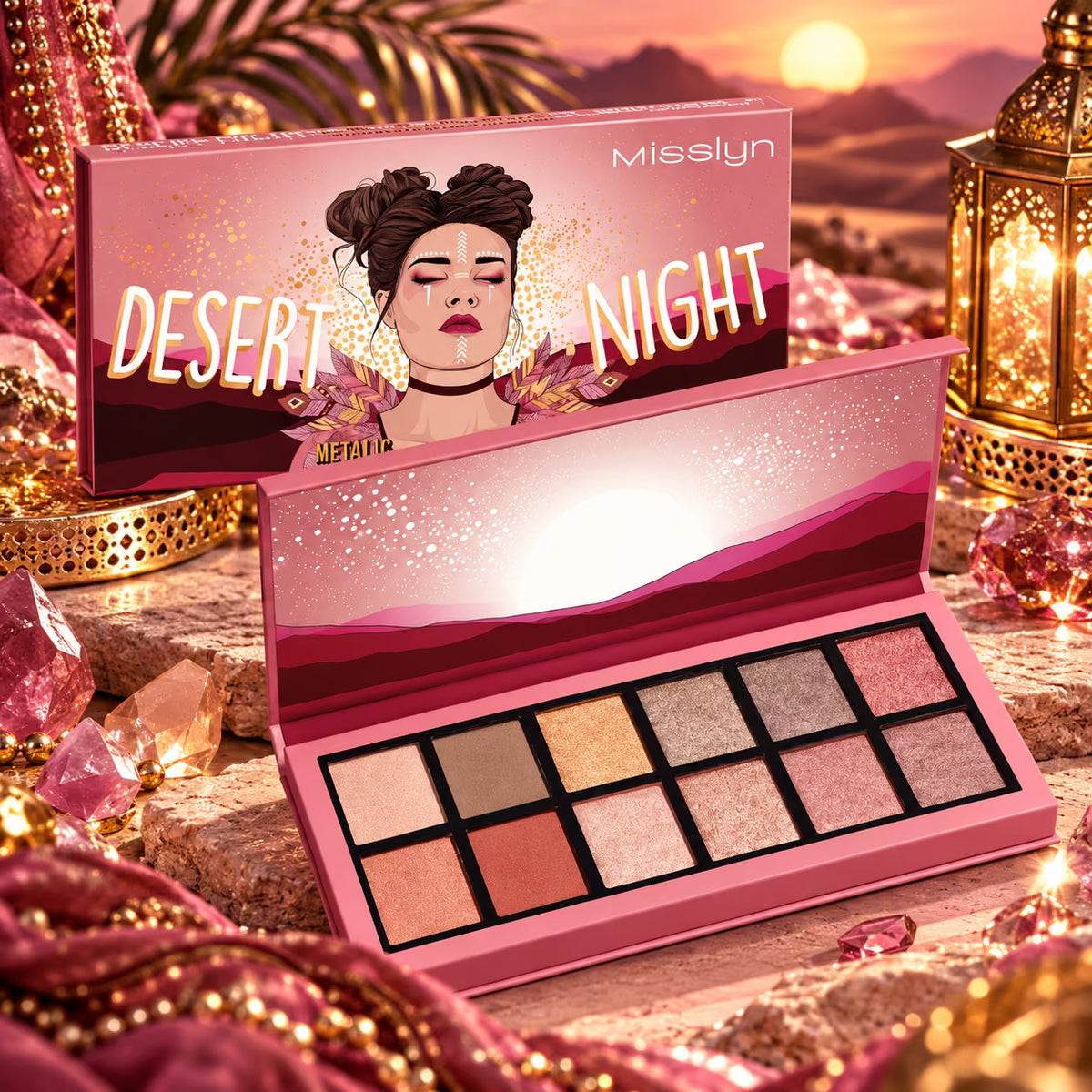 MISSLYN DESERT NIGHT METALLIC EYESHADOW PALETTE
