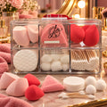 LE FATE DI JO BEAUTY ORGANIZER - Spugnette Make-Up, Dischetti e Bastoncini di Cotone