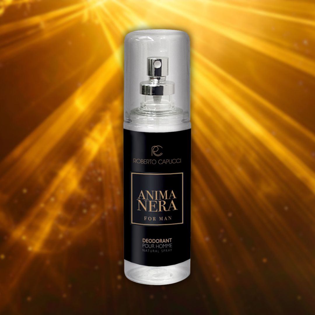 CAPUCCI ANIMA NERA - Deodorante Profumato Natural Spray Uomo 120ml