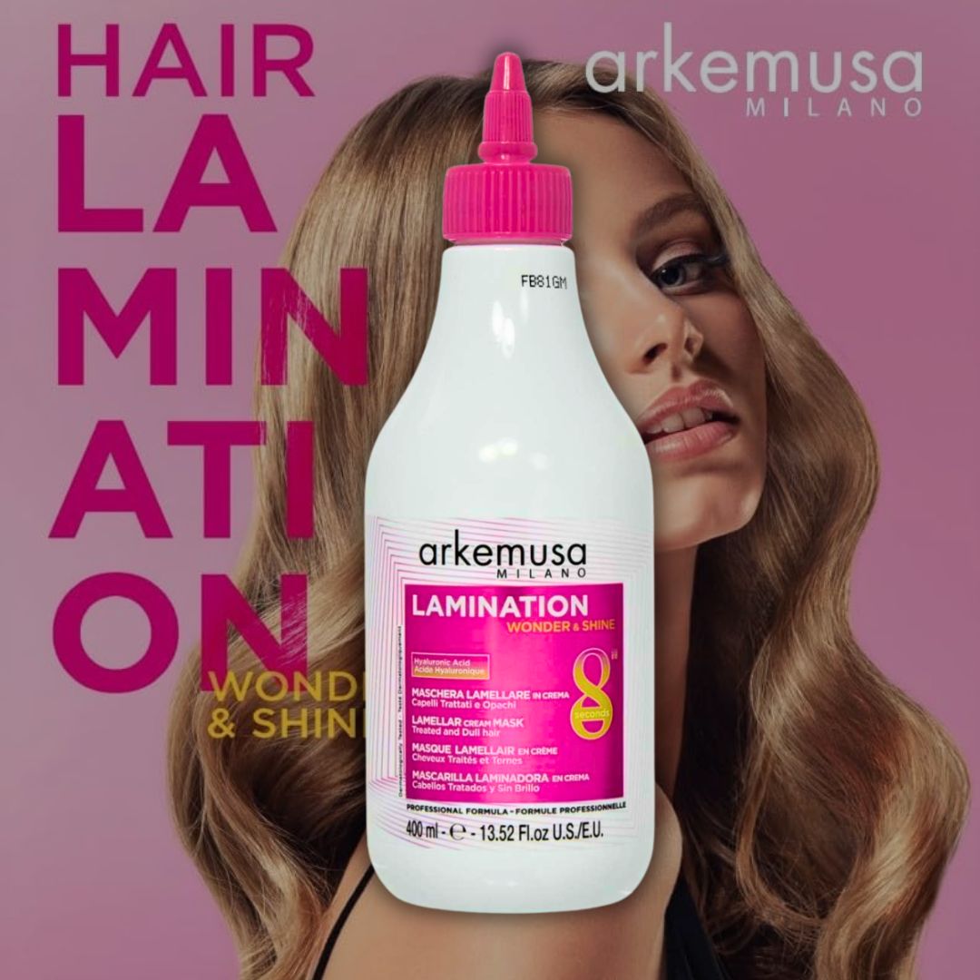 LAMINATION WONDER & SHINE – Maschera Lamellare in Crema per capelli trattati e opachi 400 ml