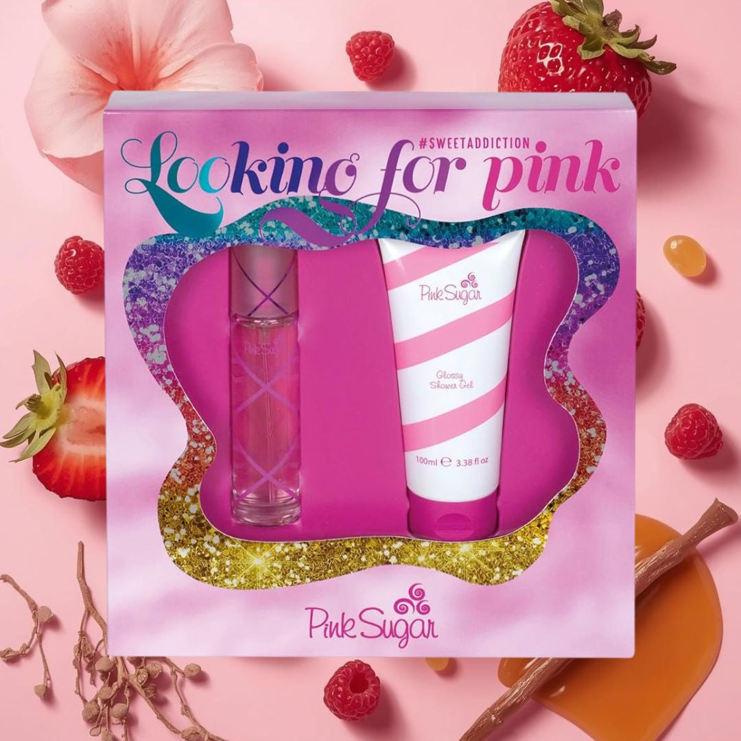 AQUOLINA PINK SUGAR Kit | EDT 50ml + Glossy Shower Gel 100ml