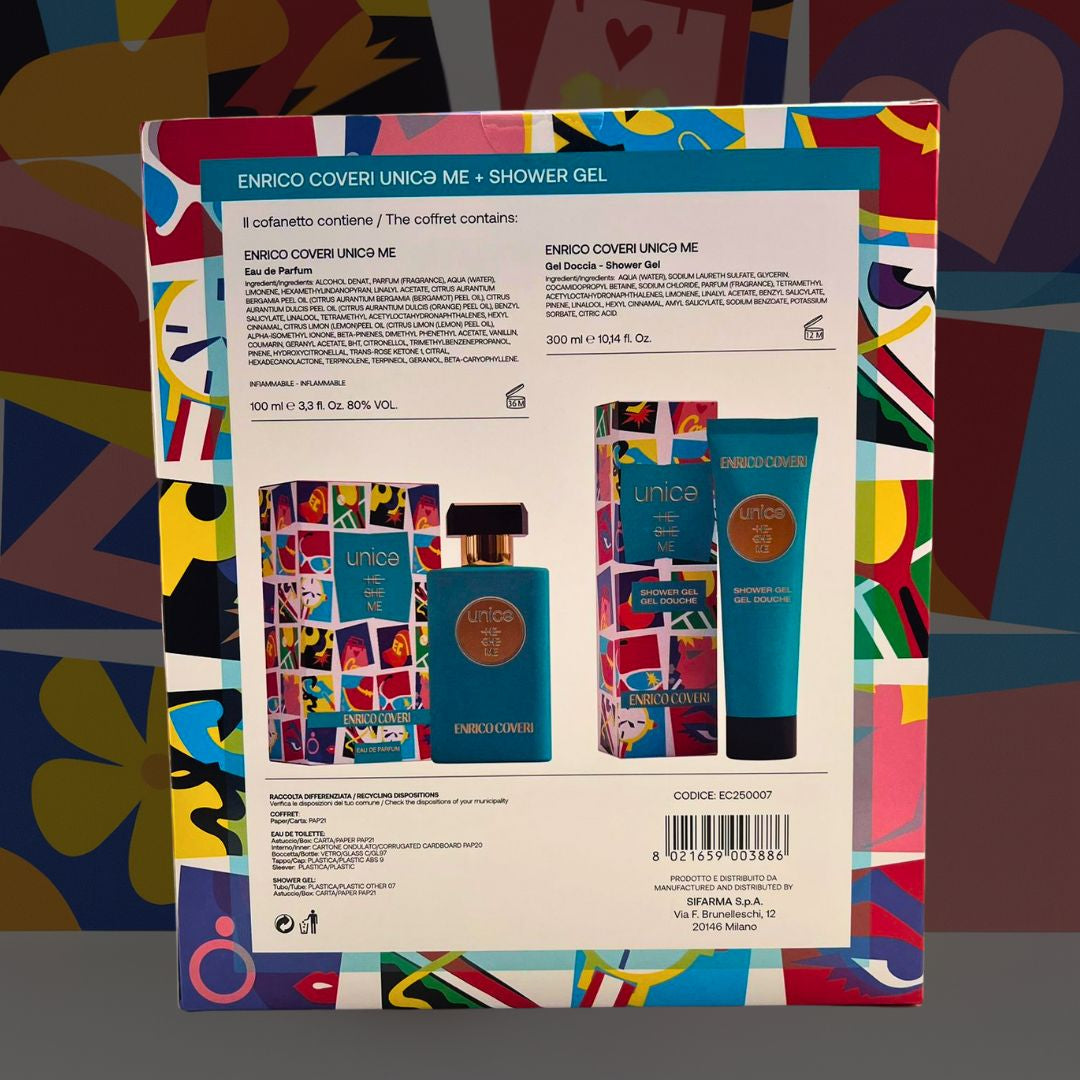 ENRICO COVERI COFANETTO Unicə ME - Eau de Parfum 100ml + Shower Gel 300ml