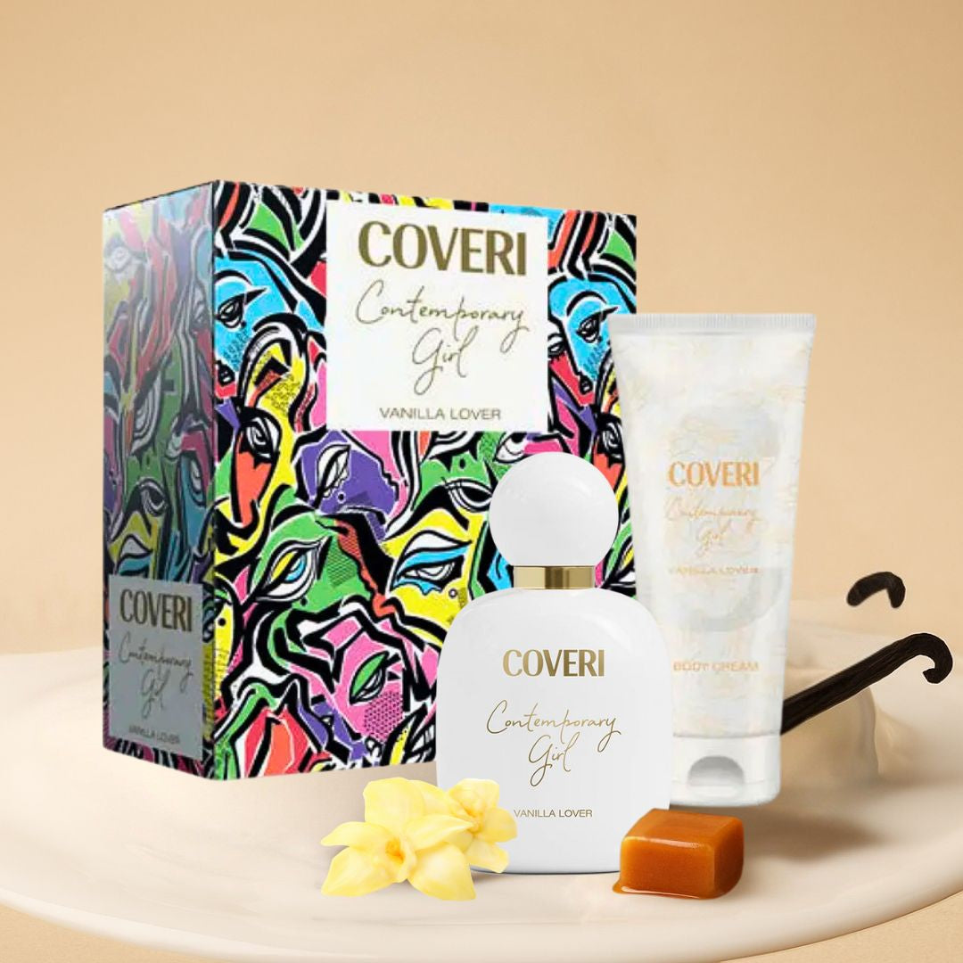 ENRICO COVERI | Cofanetto Contemporary Girl VANILLA LOVER - Eau de Parfum 100ml + Crema Corpo 200ml