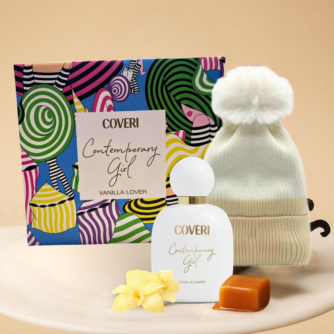 ENRICO COVERI | Cofanetto Contemporary Girl VANILLA LOVER - Eau de Parfum 100ml + Cappellino BonBon