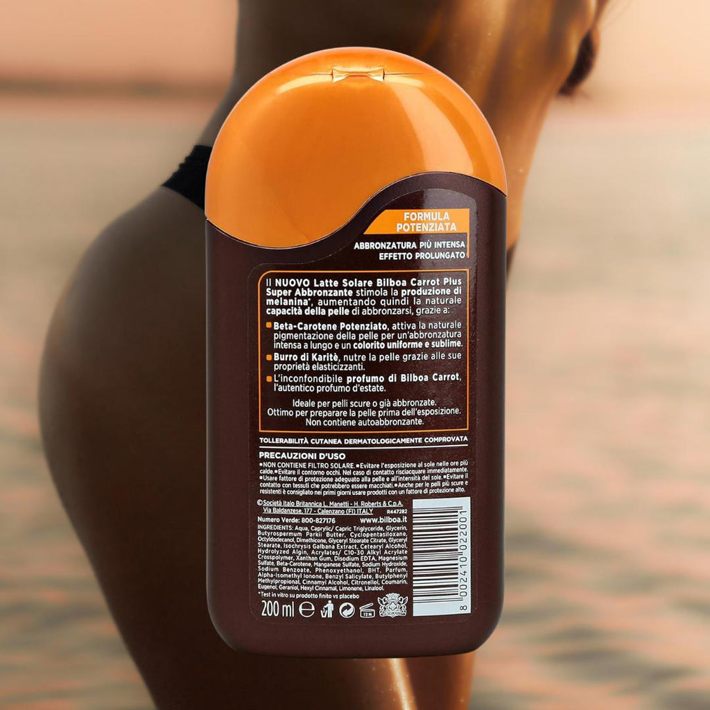 CARROT PLUS LATTE SOLARE SUPER ABBRONZANTE - Con Beta-Carotene Potenziato