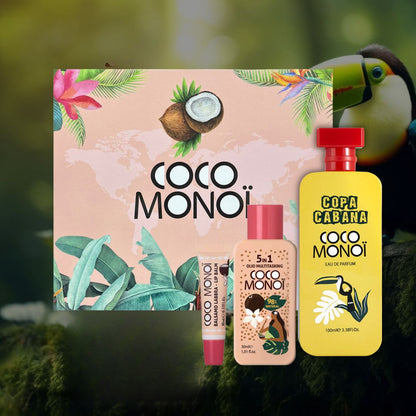 COCO MONOÏ COFANETTO COPACABANA - Eau de toilette 100ml + Olio Multitasking 5in1 30ml + Balsamo Labbra 10ml
